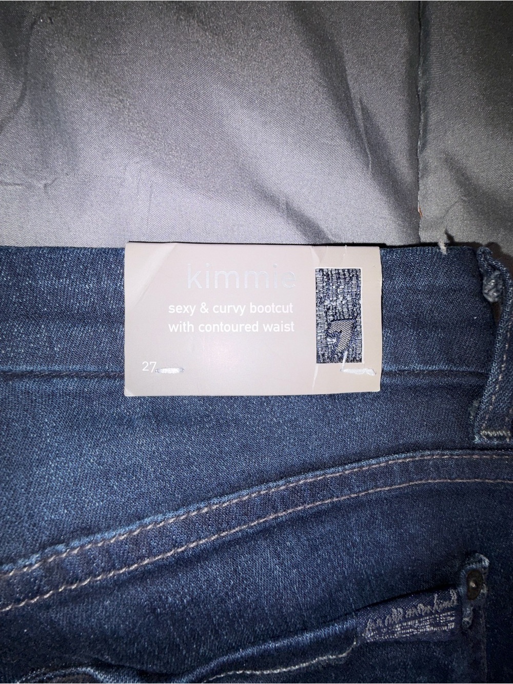 7 For All Mankind Kimmie Bootcut Jeans Size 27 Dark Wash NWT - Picture 11 of 11